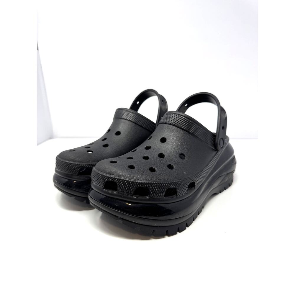 Crocs Mega Crush Clog Black Platform Clogs Women’s 10 Men’s 8 Like New